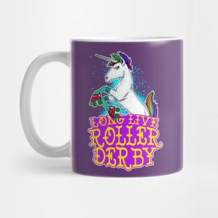 Long Live Roller Derby Unicorn Mug